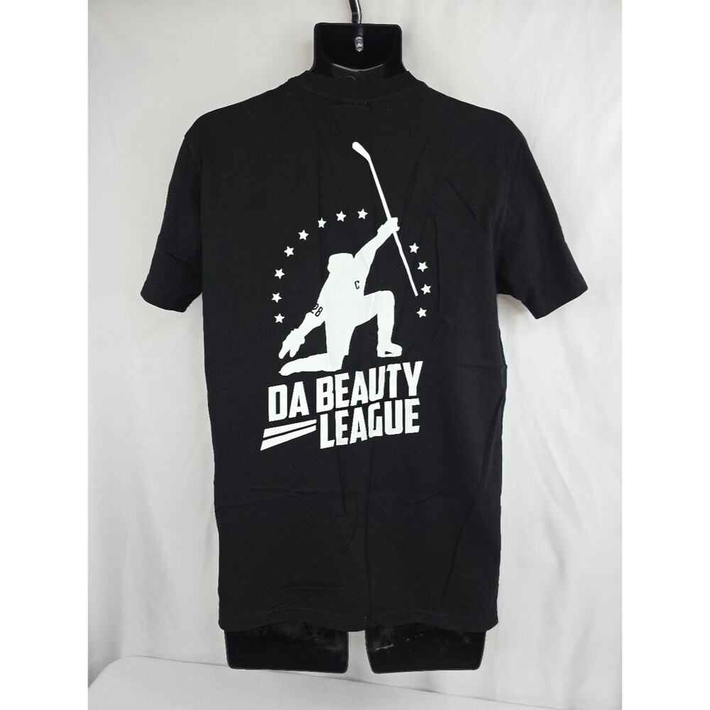 Da Beauty Leauge Men's Graphic Hockey T-Shirt Black Size Medium AR-3398